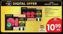 Albertsons Wahlburger 80% Lean Ground Beef Patties or Sliders - 20-20.8 oz. Select Varieties offer