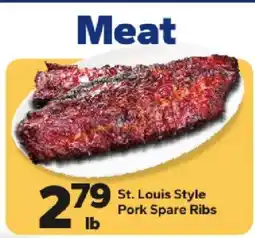 Save a Lot St. Louis Style Pork Spare Ribs offer