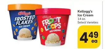 Albertsons Kellogg's Ice Cream - 14 oz. Select Varieties offer