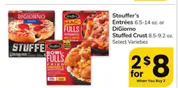 Albertsons Stouffer's Entrées 6.5-14 oz. or DiGiorno Stuffed Crust 8.5-9.2 oz. - Select Varieties offer