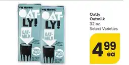 Albertsons OATLY Oatmilk - 32 oz. Select Varieties offer