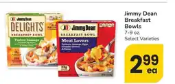 Albertsons Jimmy Dean Breakfast Bowls - 7-9 oz. Select Varieties offer