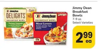 Albertsons Jimmy Dean Breakfast Bowls - 7-9 oz. Select Varieties offer