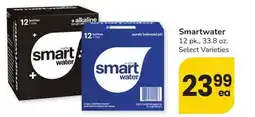 Albertsons smartwater - 12 pk., 33.8 oz. Select Varieties offer