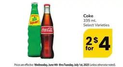 Albertsons Coke - 335 ml., Select Varieties offer