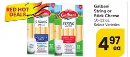 Albertsons Galbani String or Stick Cheese - 10-12 oz. Select Varieties offer