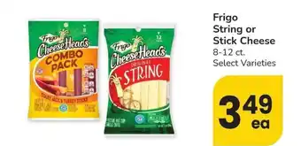 Albertsons Frigo String or Stick Cheese - 8-12 ct. Select Varieties offer