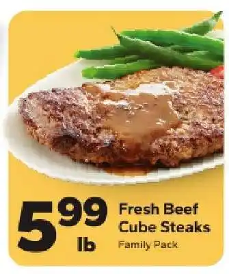 Save a Lot Fresh Beef Cube Steaks offer