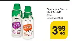 Albertsons Shamrock Farms Half & Half - 32 oz. Select Varieties offer