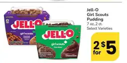 Albertsons Jell-O Girl Scouts Pudding - 7 oz., 2 ct. Select Varieties offer
