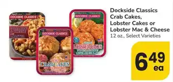 Albertsons Dockside Classics Crab Cakes, Lobster Cakes or Lobster Mac & Cheese - 12 oz., Select Varieties offer