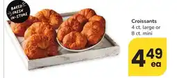 Albertsons Croissants - 4 ct. large or 8 ct. mini offer