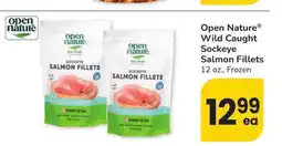 Albertsons Open Nature Wild Caught Sockeye Salmon Fillets - 12 oz., Frozen offer