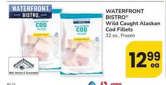 Albertsons WATERFRONT BISTRO Wild Caught Alaskan Cod Fillets - 32 oz., Frozen offer