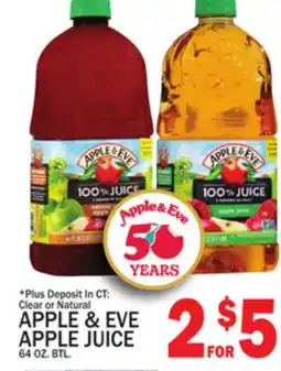 C Town APPLE & EVE APPLE JUICE offer