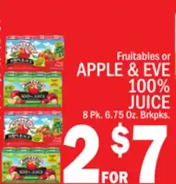 C Town APPLE & EVE 100% JUICE offer