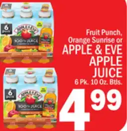 C Town APPLE & EVE APPLE JUICE offer