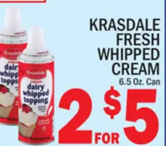 C Town KRASDALE FRESH WHIPPED CREAM offer