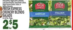 C Town FRESH EXPRESS CRUNCHY BLENDS SALADS offer