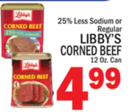 C Town LIBBY'S CORNED BEEF offer