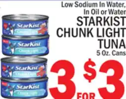 C Town STARKIST CHUNK LIGHT TUNA offer