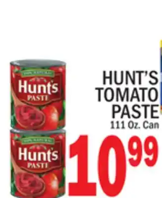 C Town HUNT'S TOMATO PASTE offer