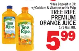 C Town TREE RIPE PREMIUM ORANGE JUICE offer