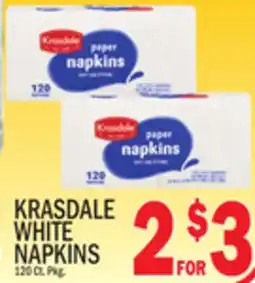 C Town KRASDALE WHITE NAPKINS offer