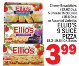 C Town ELLIO'S 9 SLICE PIZZA 18.3-19.64 Oz. Boxes offer