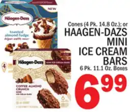 C Town HAAGEN-DAZS MINI ICE CREAM BARS 6 Pk. 11.1 Oz. Boxes offer