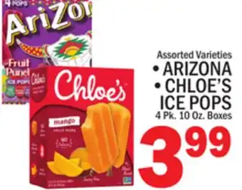 C Town ARIZONA, CHLOE'S ICE POPS offer
