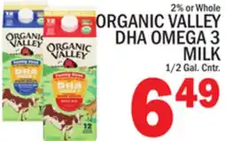 C Town ORGANIC VALLEY DHA OMEGA 3 MILK offer
