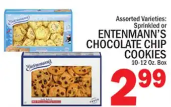 C Town ENTENMANN'S SPRINKLED OR CHOCOLATE CHIP COOKIES offer