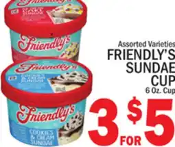 C Town FRIENDLY'S SUNDAE CUP offer