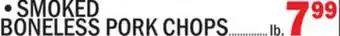 C Town SMOKED BONELESS PORK CHOPS offer