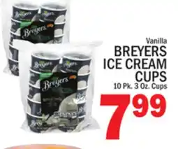 C Town BREYERS ICE CREAM CUPS offer