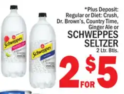 C Town SCHWEPPES SELTZER offer