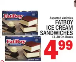 C Town FATBOY ICE CREAM SANDWICHES offer