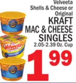 C Town KRAFT MAC & CHEESE SINGLES offer