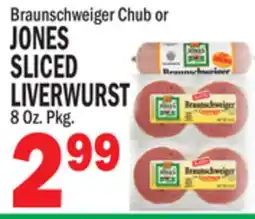 C Town JONES JONES SLICED LIVERWURST offer