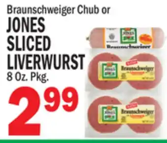 C Town JONES JONES SLICED LIVERWURST offer