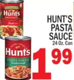 C Town HUNT'S PASTA SAUCE offer