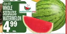 C Town WHOLE SEEDLESS WATERMELON offer