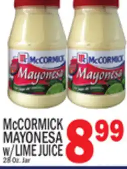 C Town McCORMICK MAYONESA w/LIME JUICE offer