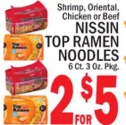 C Town NISSIN TOP RAMEN NOODLES offer
