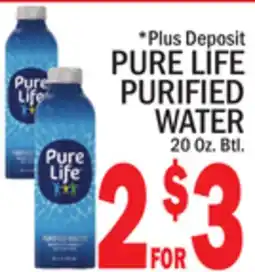 C Town PURE LIFE PURIFIED WATER offer