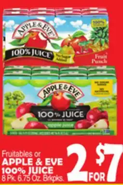 Bravo Supermarkets APPLE & EVE 100% JUICE offer