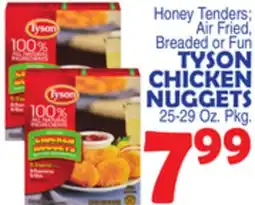 Bravo Supermarkets TYSON CHICKEN NUGGETS offer