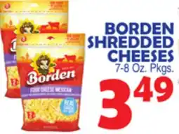 Bravo Supermarkets BORDEN SHREDDED CHEESES offer