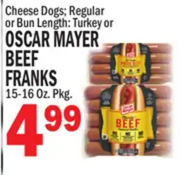 Bravo Supermarkets OSCAR MAYER BEEF FRANKS offer